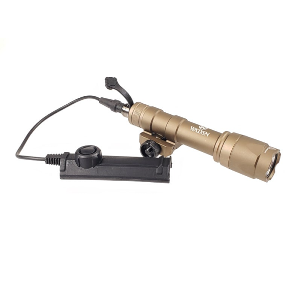 TACTICAL FLASHLIGHT V600 - DARK EARTH dual switch [WADSN]